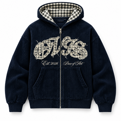 OVIS Piece of Art Corduroy Zip Hoodie