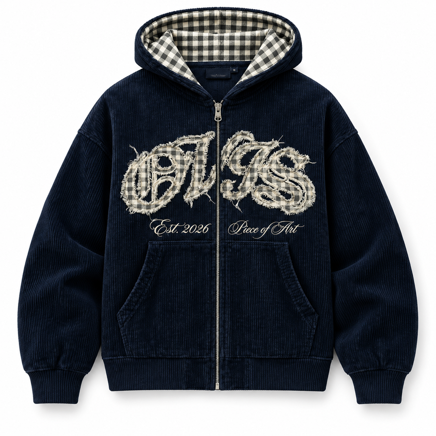 OVIS Piece of Art Corduroy Zip Hoodie