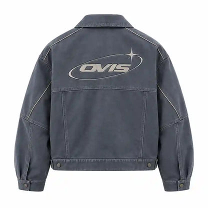OVIS Orbit Washed Jacket gris lavado – espalda