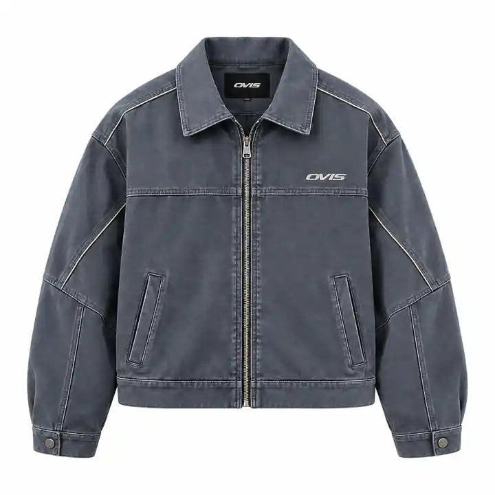 OVIS Orbit Washed Jacket gris lavado – frontal
