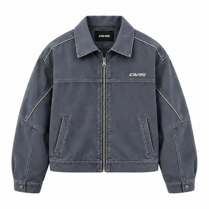 OVIS Orbit Washed Jacket gris lavado – frontal