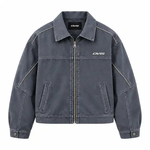 OVIS Orbit Washed Jacket gris lavado – frontal