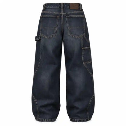 OVIS Arc Carpenter Jeans azul oscuro lavado – espalda