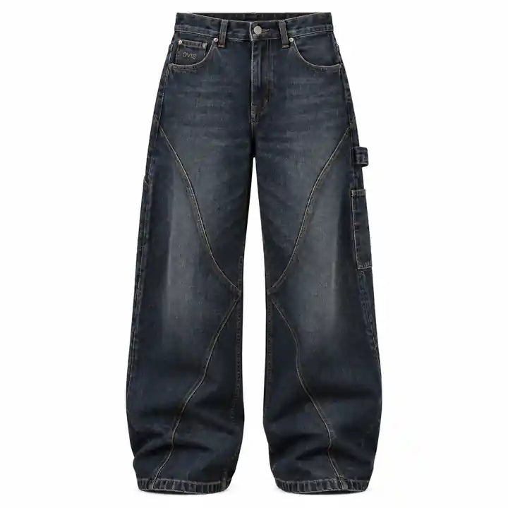 OVIS Arc Carpenter Jeans azul oscuro lavado – frontal