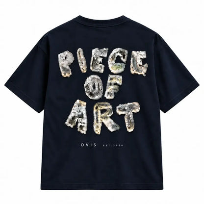 OVIS Piece of Art Tee azul marino — espalda
