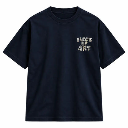 OVIS Piece of Art Tee azul marino — frontal