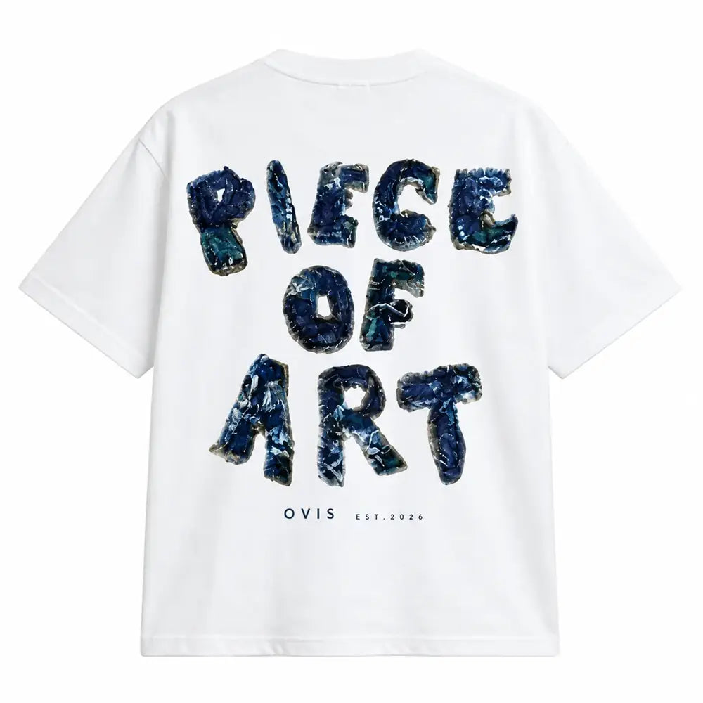 OVIS Piece of Art Tee blanca — espalda