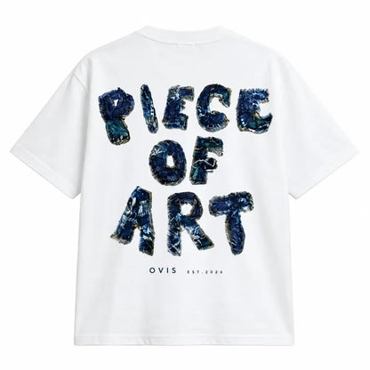 OVIS Piece of Art Tee blanca — espalda