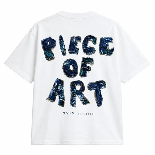 OVIS Piece of Art Tee blanca — espalda